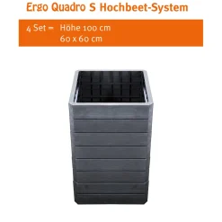 Hochbeet-System Ergo Quadro anthrazit Größe S ^ Garantia New