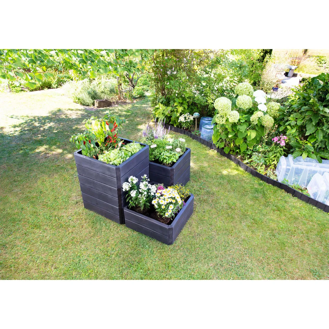 Hochbeet-System Ergo Quadro anthrazit Größe S ^ Garantia New