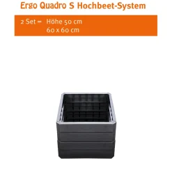 Hochbeet-System Ergo Quadro anthrazit Größe S ^ Garantia New