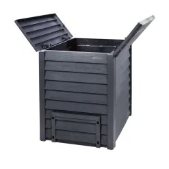 Komposter Thermo Wood 400 L anthrazit-braun ^ Garantia Outlet