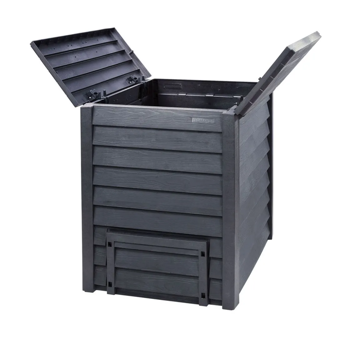 Komposter Thermo Wood 400 L anthrazit-braun ^ Garantia Outlet