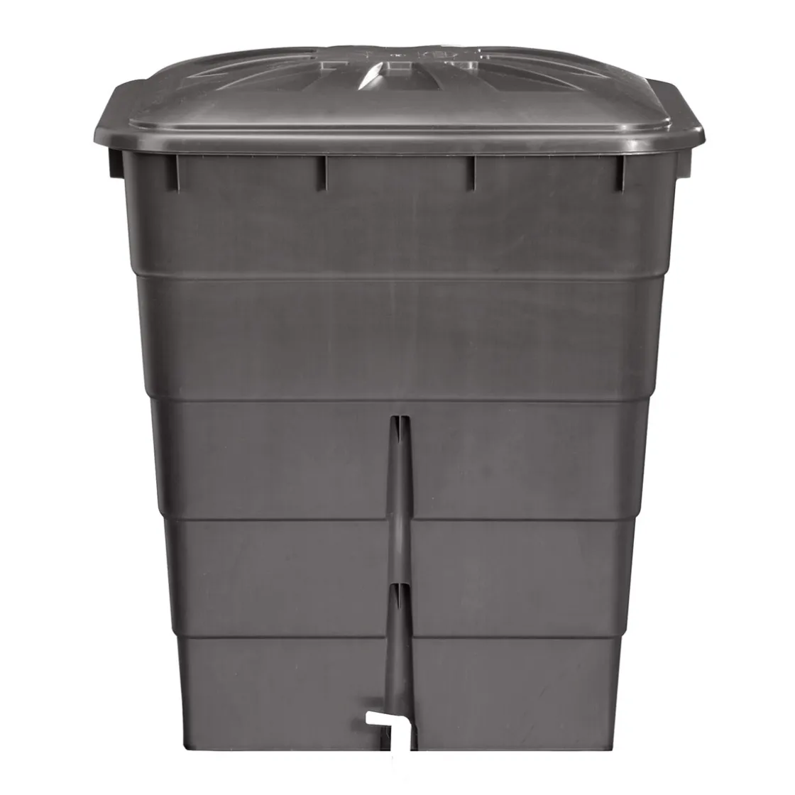Regentonne eckig 300 L graphite grey inkl Deckel und Hahn ^ Garantia Outlet