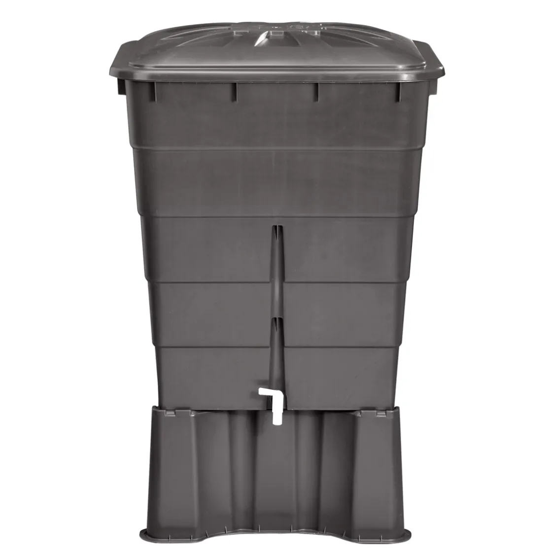 Regentonnen-Unterstand eckig 300 L graphite grey ^ Garantia Outlet