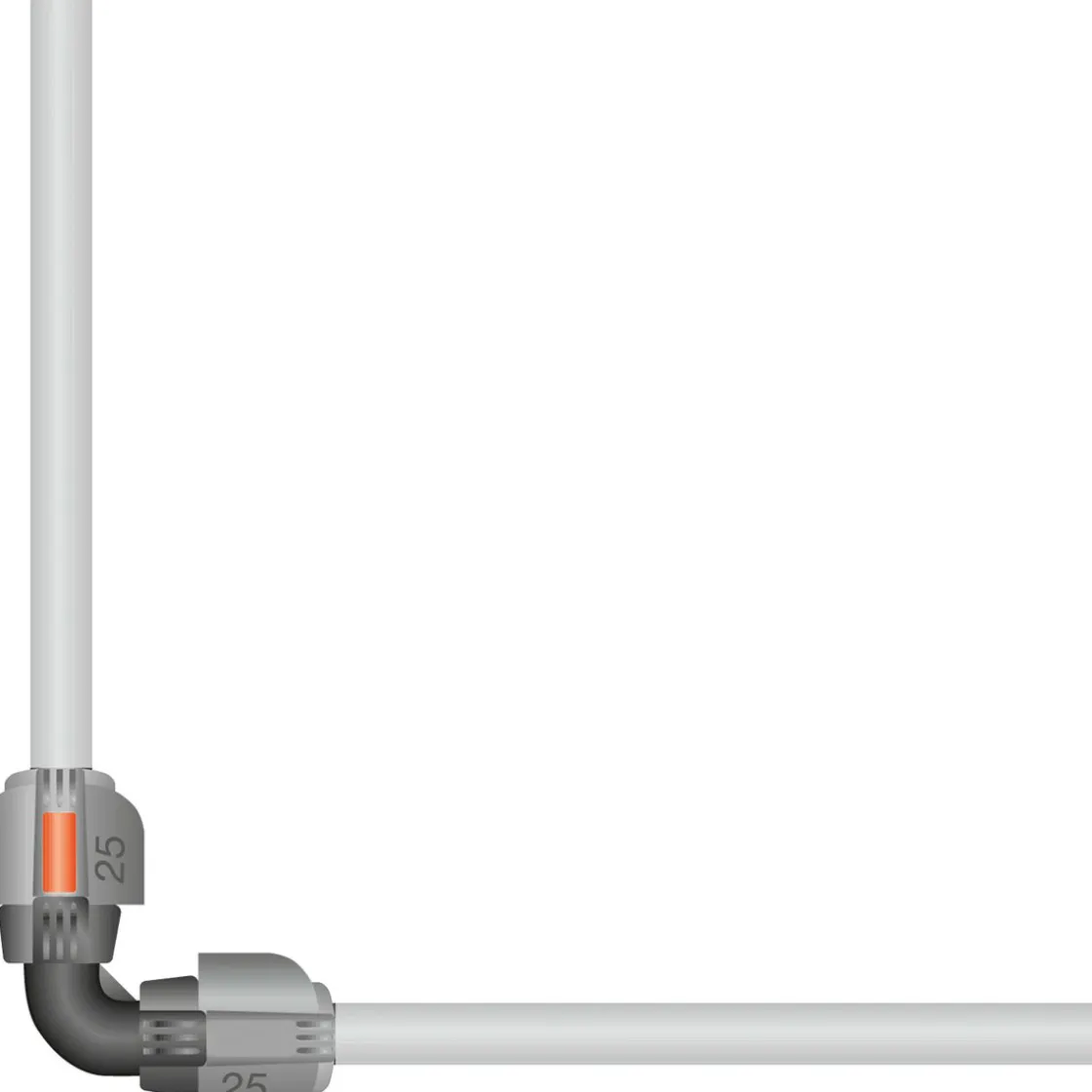 L-Stück für Verlegerohre 25 mm ^ Gardena Online
