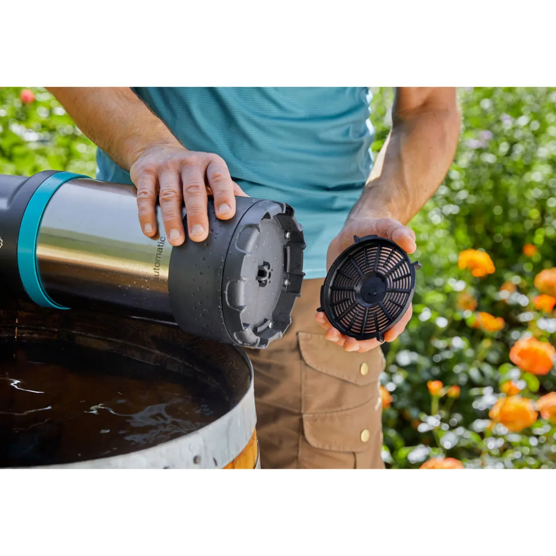 Regenfasspumpe 4700/2 Inox Automatik ^ Gardena Discount