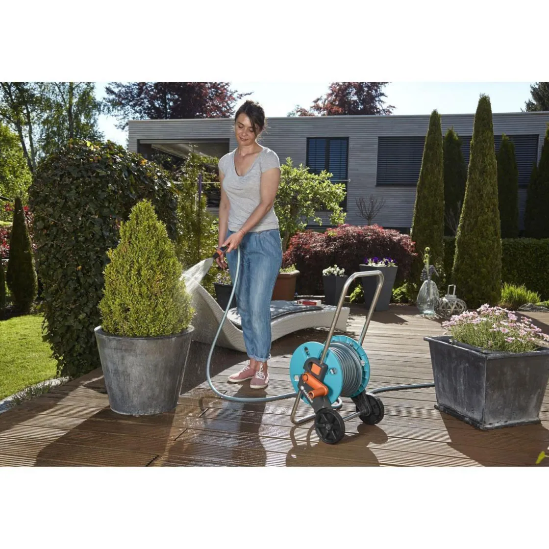 Schlauchwagen-Set AquaRoll S ^ Gardena Outlet