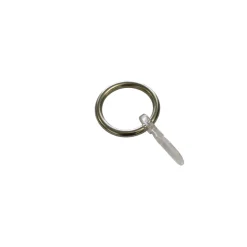 Gardinenringe mit Faltenlegehaken Edelstahl-Optik ^ Sale