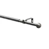 Gardinenstangen Set ausziehbar Durchmesser 16/19 mm 190-340 cm Edelstahl-Optik ^ Clearance