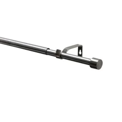 Gardinenstangen Set Kos Cap ausziehbar Durchmesser 16/19 mm 190-340 cm Edelstahl-Optik ^ New