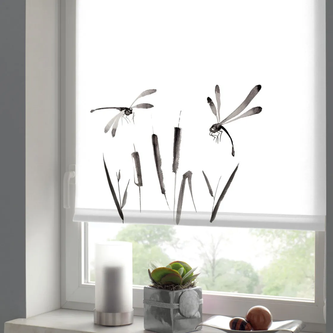 Easyfix Rollo Japandi Dragonfly 100x150 cm ^ Gardinia Sale