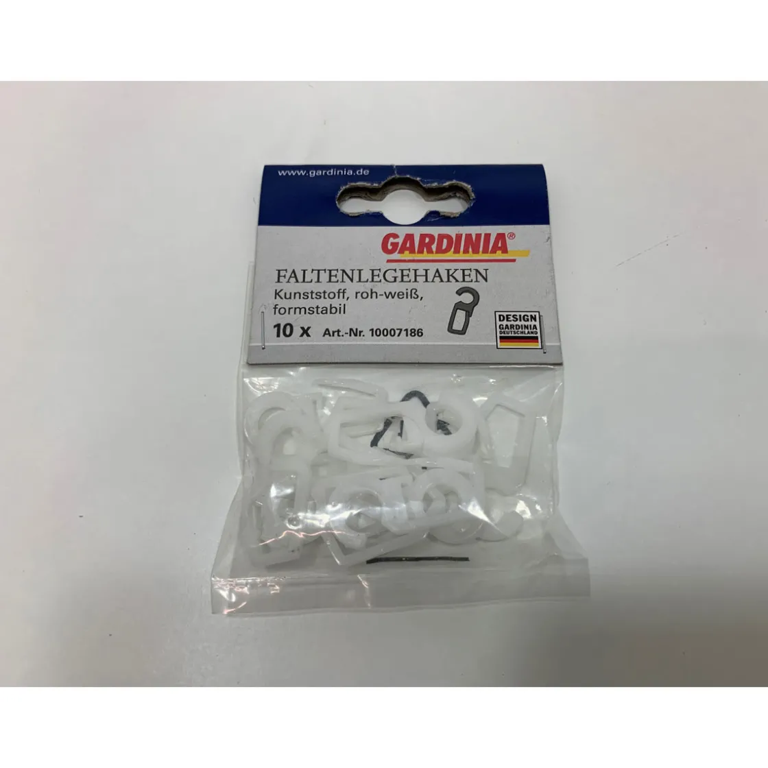 Faltenlegehaken Pom 20 mm weiß ^ Gardinia Best