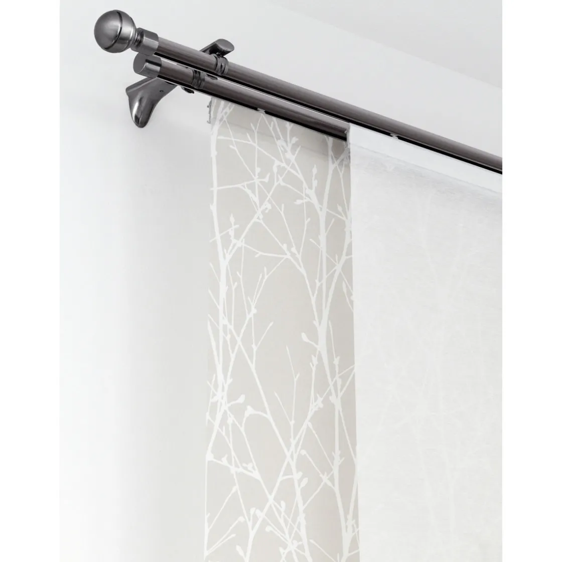 Gardinenstange Chicago mit Innenlauf Durchmesser 16 mm 240 cm titan ^ Gardinia Hot