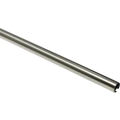 Gardinenstange Chicago mit Innenlauf Durchmesser 16 mm 200 cm Edelstahl-Optik ^ Gardinia Best