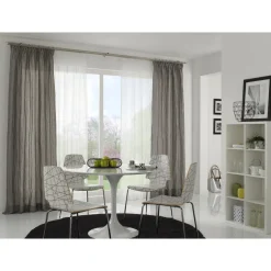Gardinenstange Chicago mit Innenlauf Durchmesser 16 mm 200 cm Edelstahl-Optik ^ Gardinia Best