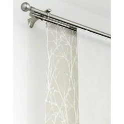 Gardinenstange Chicago mit Innenlauf Durchmesser 16 mm 160 cm Edelstahl-Optik ^ Gardinia