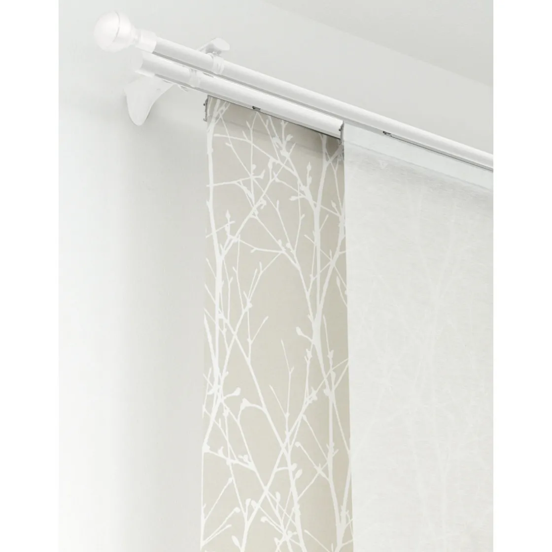 Gardinenstange Chicago mit Innenlauf Durchmesser 16 mm 120 cm weiß ^ Gardinia New
