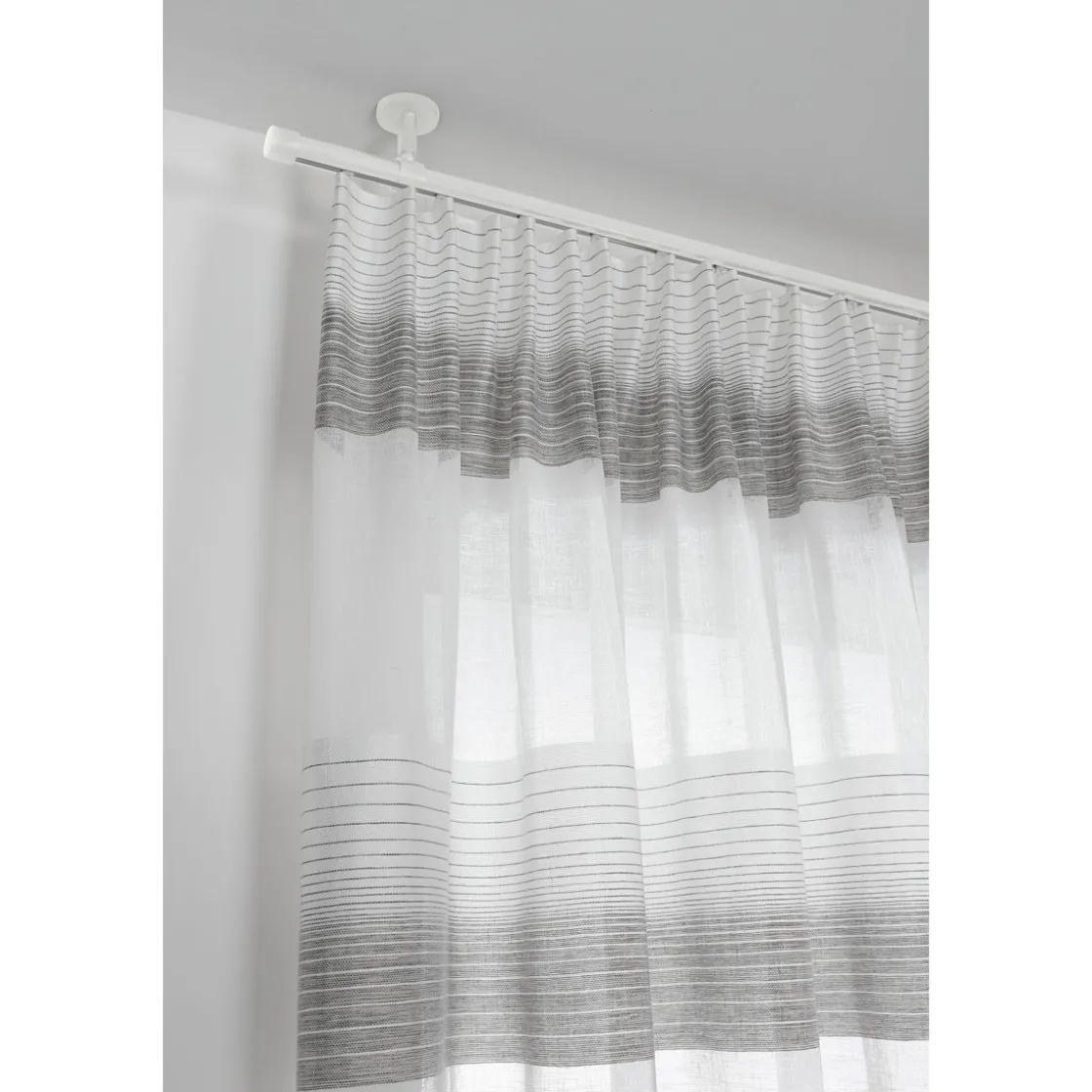 Gardinenstange Chicago mit Innenlauf Durchmesser 16 mm 120 cm weiß ^ Gardinia New