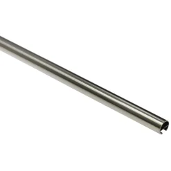 Gardinenstange Memphis mit Innenlauf Durchmesser 16 mm 200 cm Edelstahl-Optik ^ Gardinia Clearance