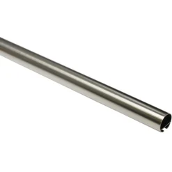 Gardinenstange Windsor mit Innenlauf Durchmesser 16 mm 200 cm Edelstahl-Optik ^ Gardinia Sale