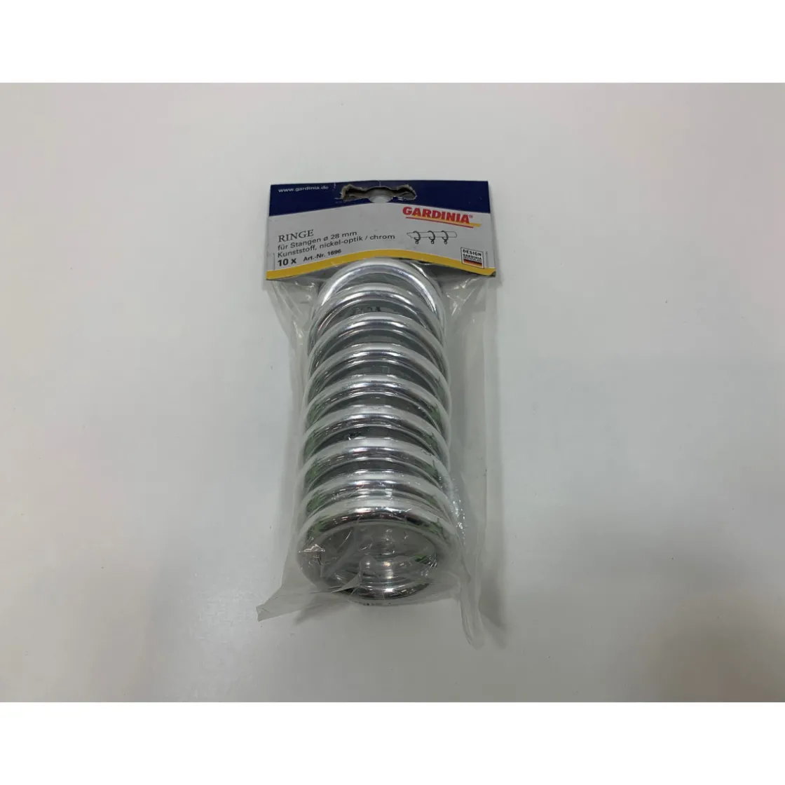 Ringe 56 mm verchromt ^ Gardinia New