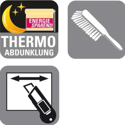Thermo-Rollo blau 122x160 cm ^ Gardinia Best