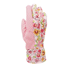 Gartenhandschuh Damen geblümt mit Noppen Größe 8 ^ Best