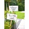 Gartenstecker Willkommen ^