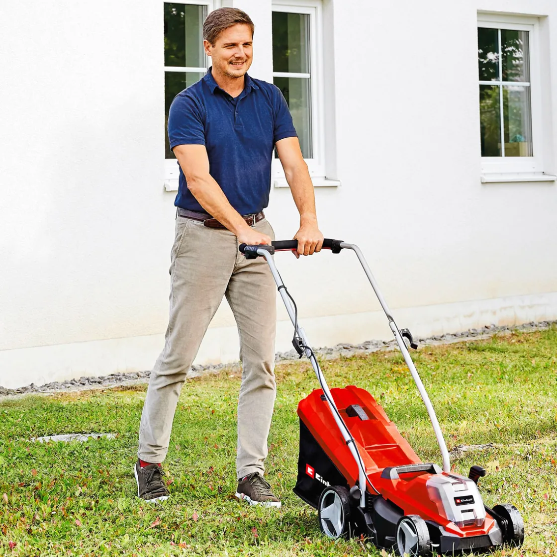 GE-CM 18/33 Li Set Akku-Rasenmaeher u.Trimmer ^ Einhell Outlet