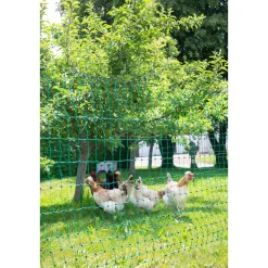 Geflügelnetz PoultryNet Doppelspitze 2500 x 106 cm dunkelgrün ^ New