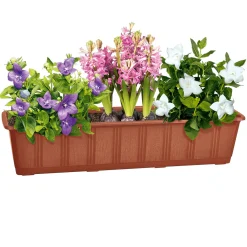 Blumenkasten Aqua-Green plus braun 80 cm ^ Geli New