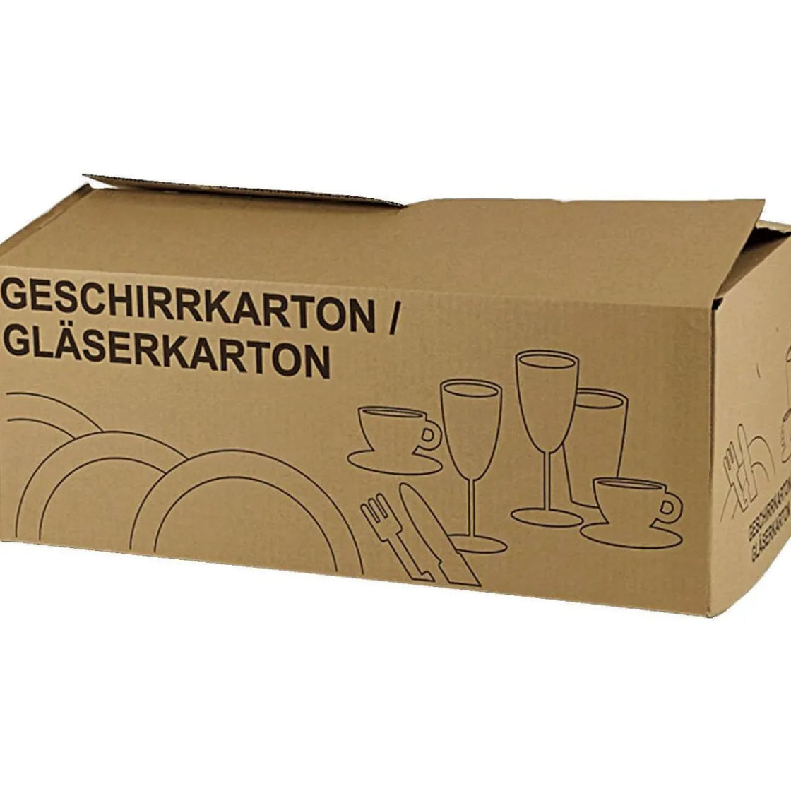 Geschirrkarton 62 x 23 x 32 cm 2er-Set ^