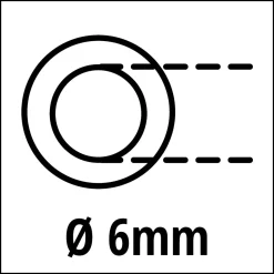 Gewebeschlauch DM 6mm, 15m ^ Einhell Best