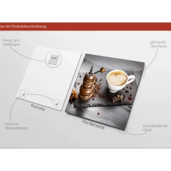 Glas-Art Cafe I 20 x 20 Glasbild ^ Pro-Art Outlet