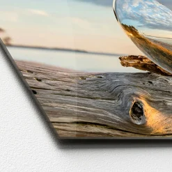 Glas-Art Drop On Wood 30 x 80 Glasbild ^ Pro-Art Online