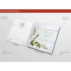 Glas-Art Familie I 20 x 20 Glasbild ^ Pro-Art