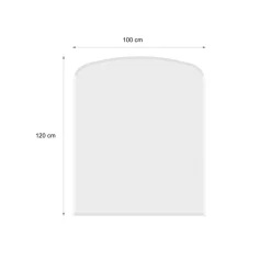 Glasbodenplatte, Stärke 8mm, 100x120cm, Segment ^ Valo Clearance