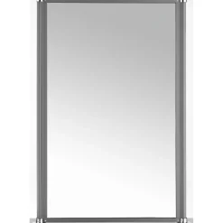 Glas-Windschutz 100 x 160 cm Aluminium Anthrazit ^ Hot