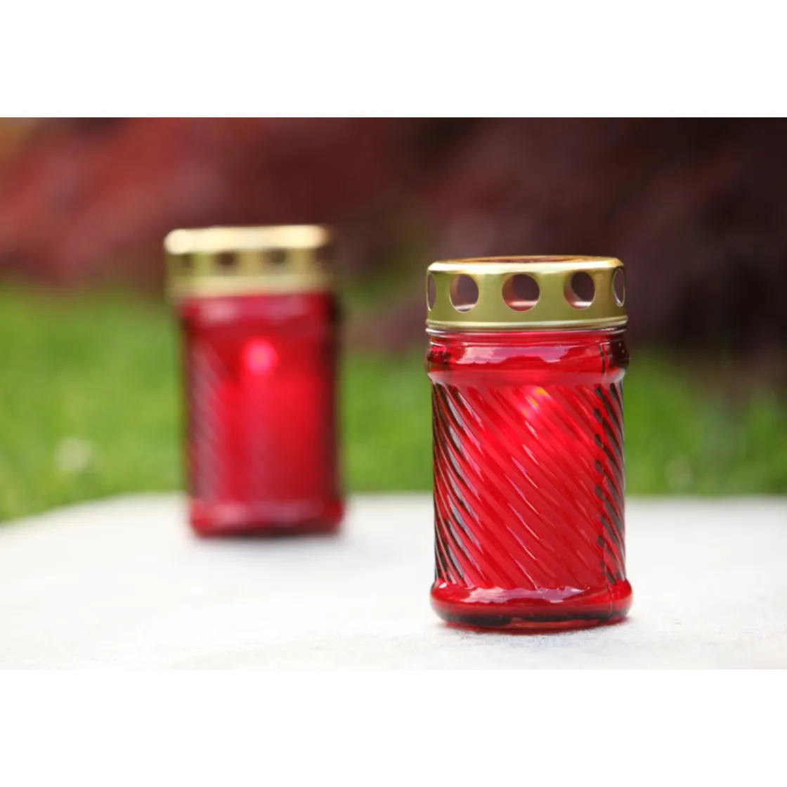 Grablampe IGLESIA_A aus Glas mit Brenner ^ Hot