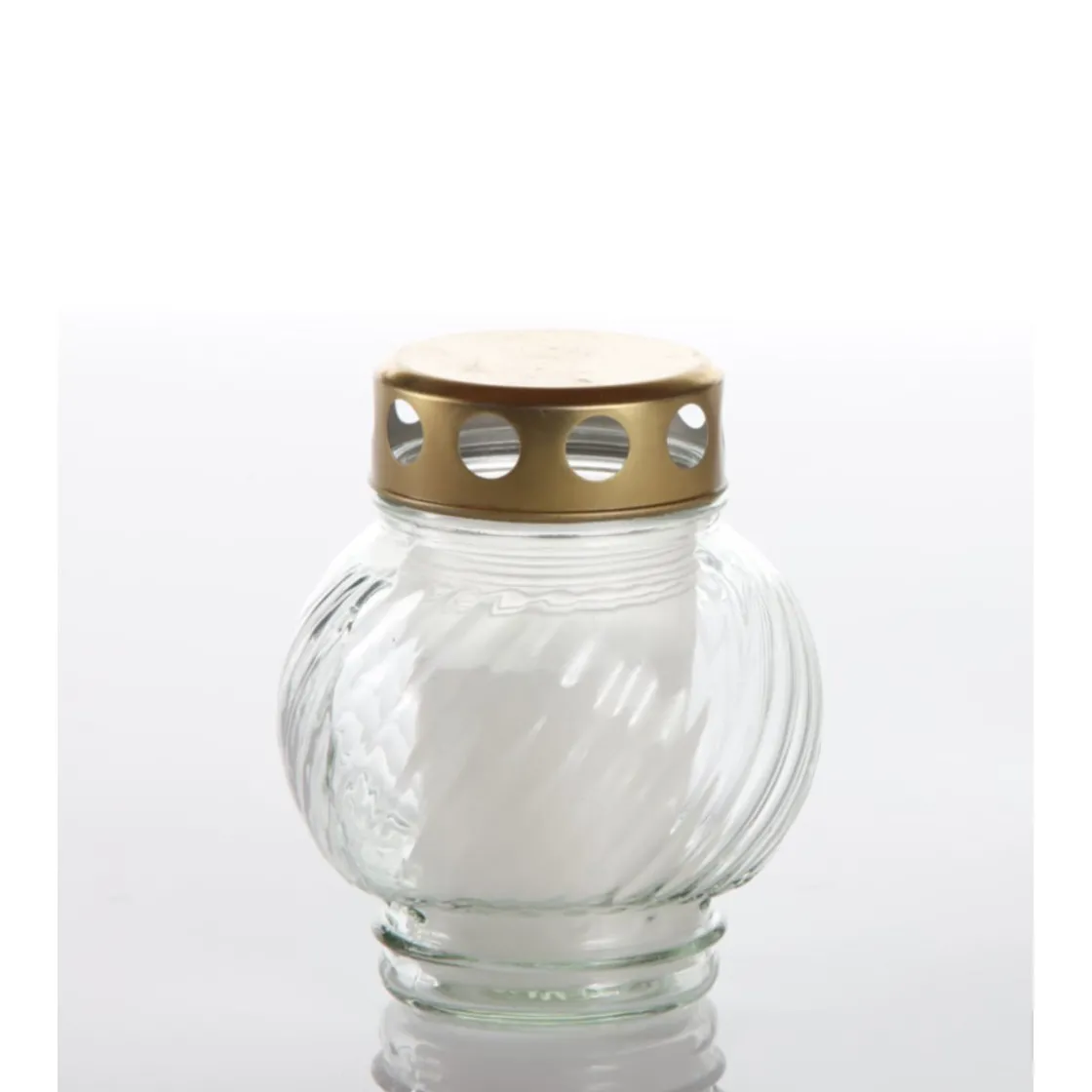 Grablampe IGLESIA_C aus Glas mit Brenner ^ Discount