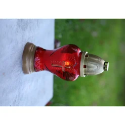 Grablampe IGLESIA aus Glas mit Brenner ^ Sale