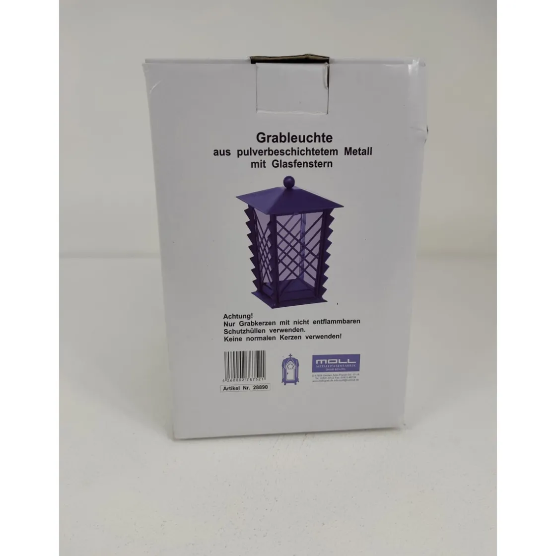 Grablaterne Metall schwarz ^
