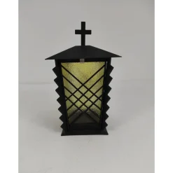 Grablaterne Metall schwarz grünes Glas ^ New