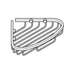 Ablagekorb Bau Cosmopolitan silber 20,2 x 3,2 x 16,4 cm ^ Grohe Online