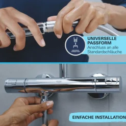 Brauseschlauch „VitalioFlex Comfort“, chrom, 1,75 m ^ Grohe Sale