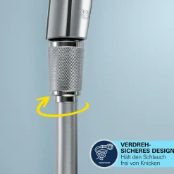 Brauseschlauch „VitalioFlex Comfort“, chrom, 1,50 m ^ Grohe Discount