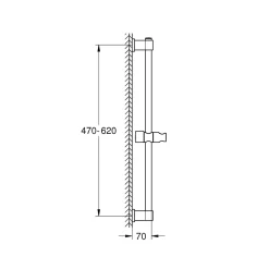 Brausestange Vitalio Universal 600mm ^ Grohe Best