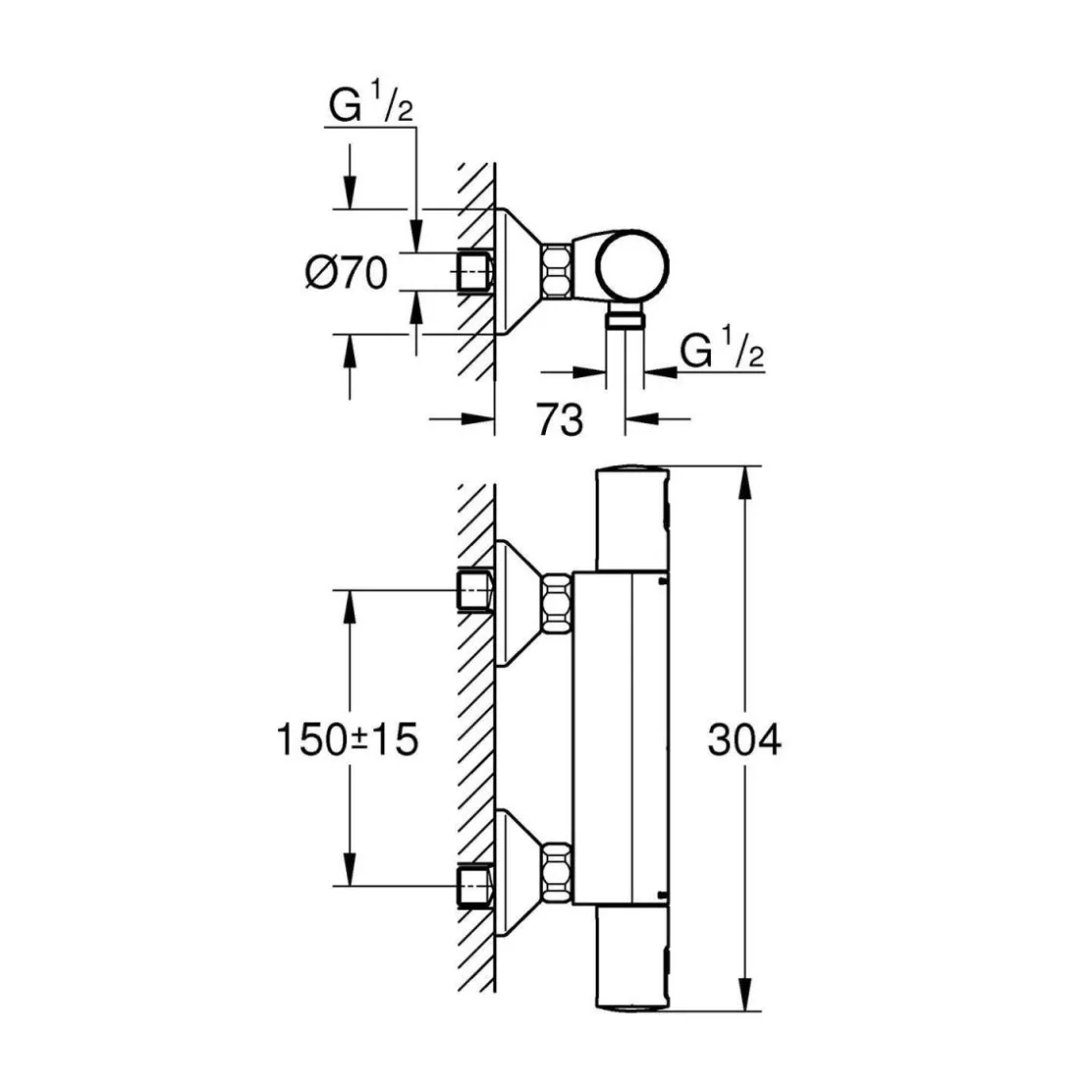 Brause-Thermostat Precision Start ^ Grohe Clearance