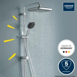 Duschsystem Vitalio Comfort 250 Flex mit Umstellung für die Wandmontage ^ Grohe Best