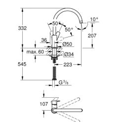 Einhand-Spültischbatterie Start Edge 1/2