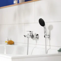 Einhand-Wannenbatterie Start Edge chrom 15 x 16,8 cm ^ Grohe